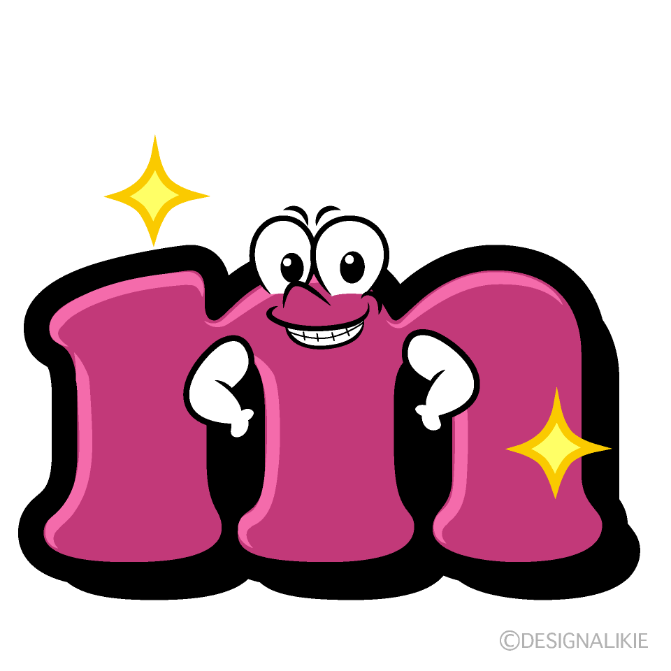 Glitter m Cartoon Character Image