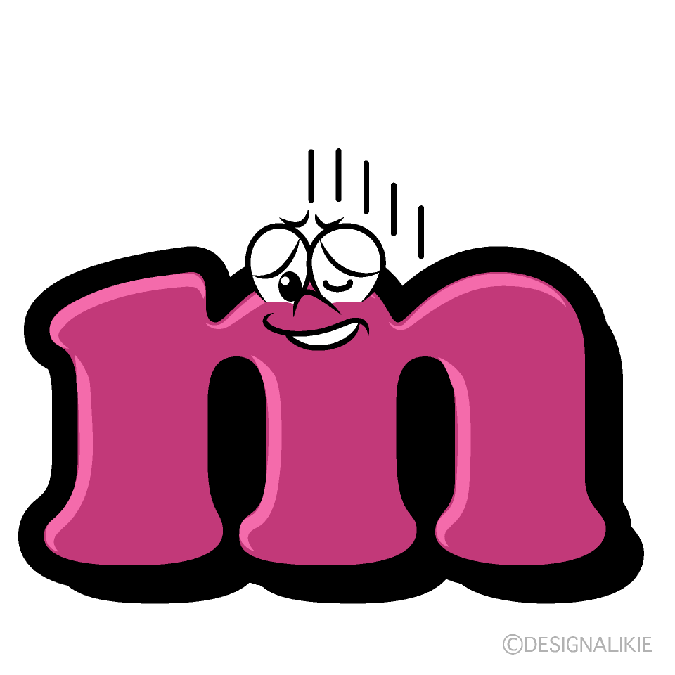 Depressed m Cartoon Character Image