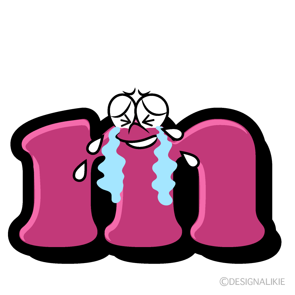 Crying m Cartoon Character Image