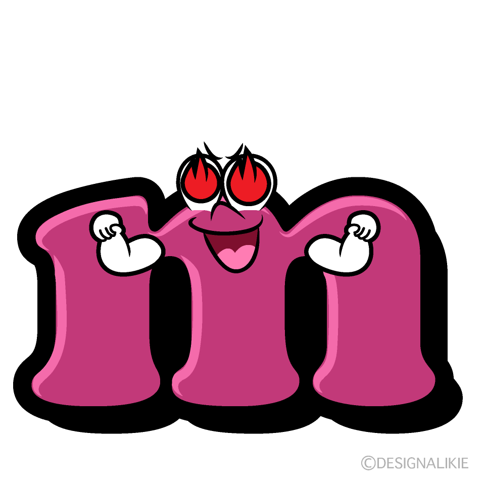 Enthusiasm m Cartoon Character Image