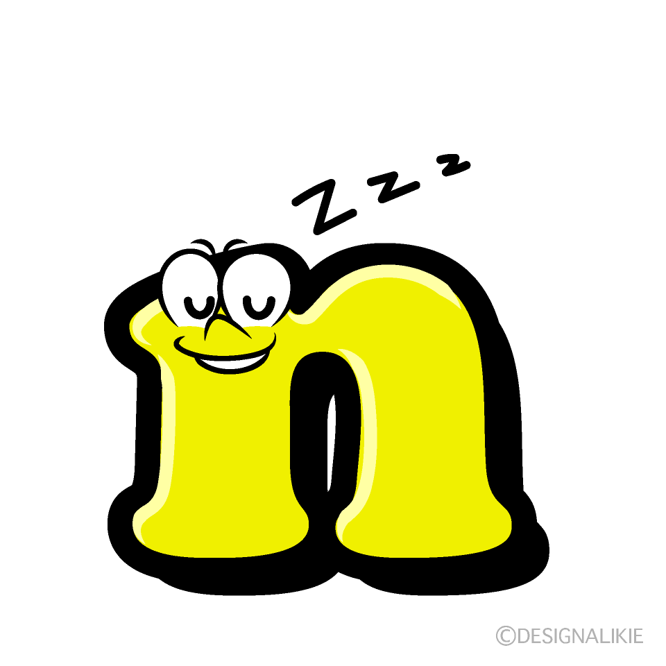 Sleeping n Cartoon Character Image