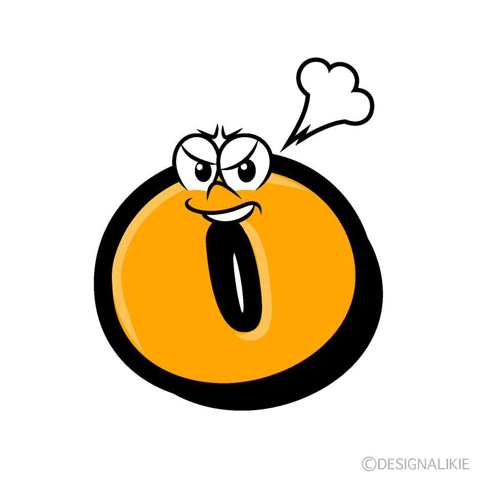 Angry o Cartoon Character Image