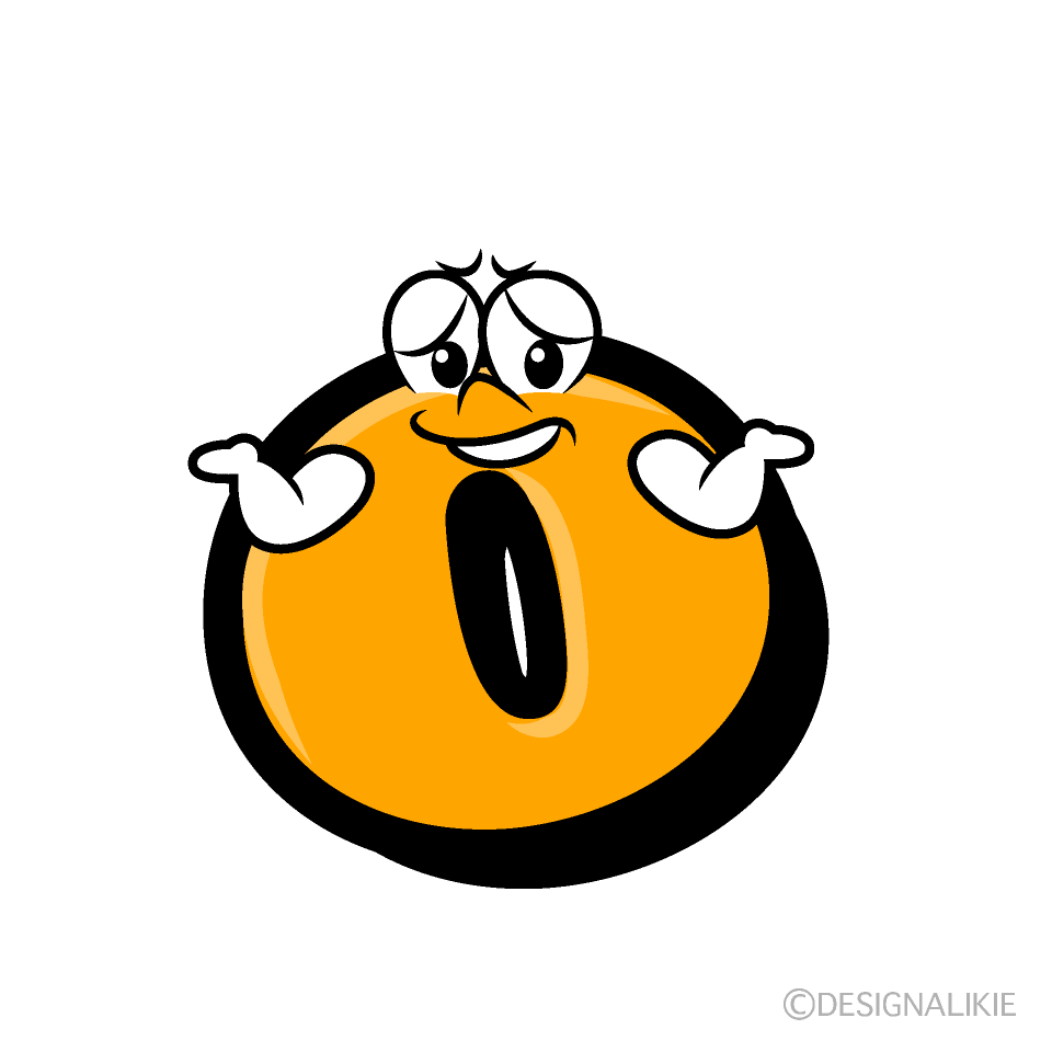 Troubled o Cartoon Character Image