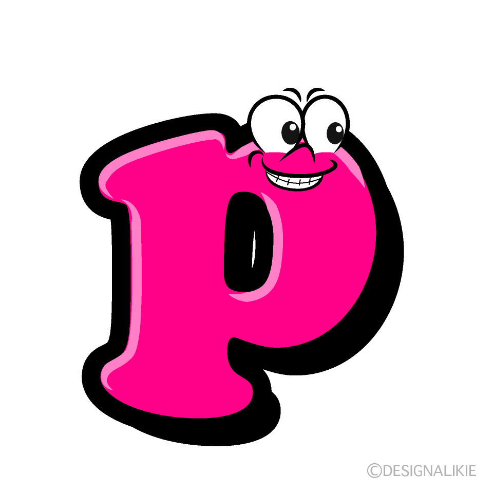 Lowercase p Cartoon Character Image