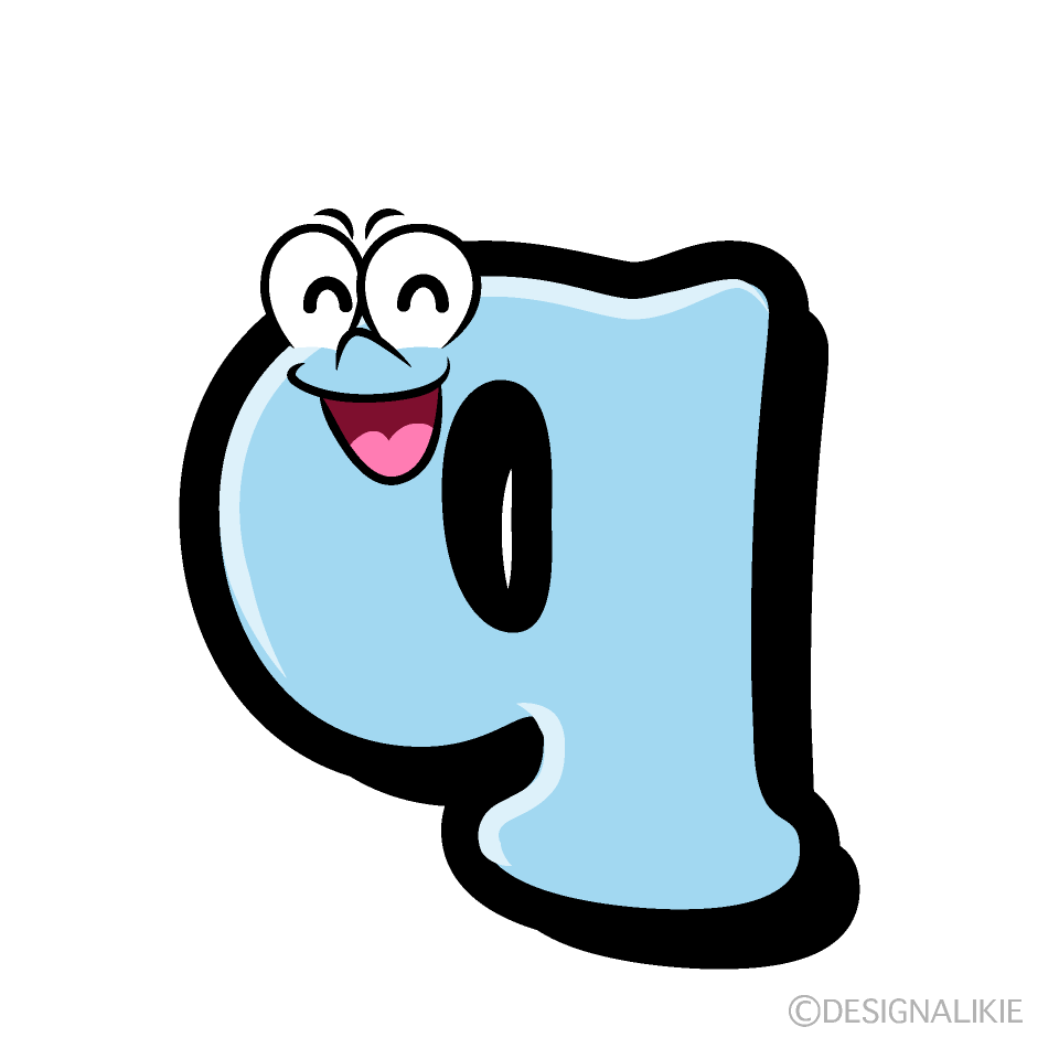 Smiling q Cartoon Character Image