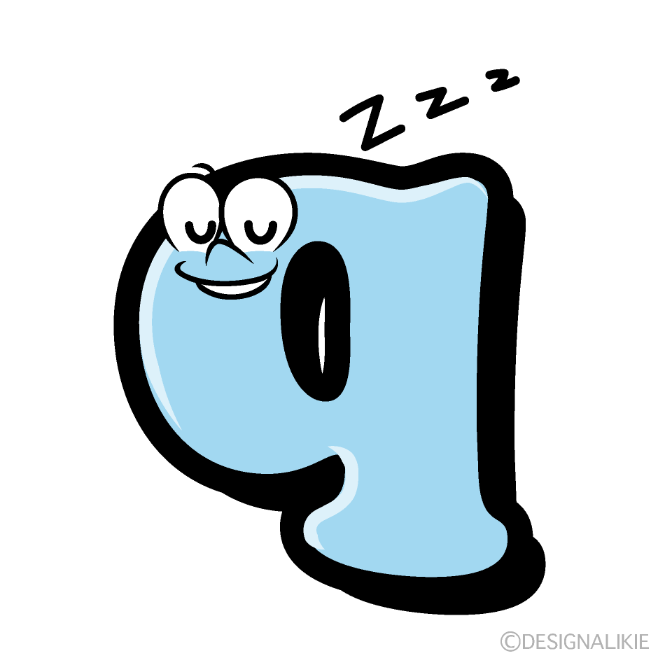 Sleeping q Cartoon Character Image