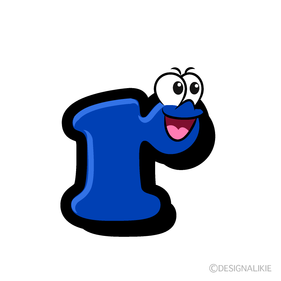 Lowercase r Cartoon Character Image