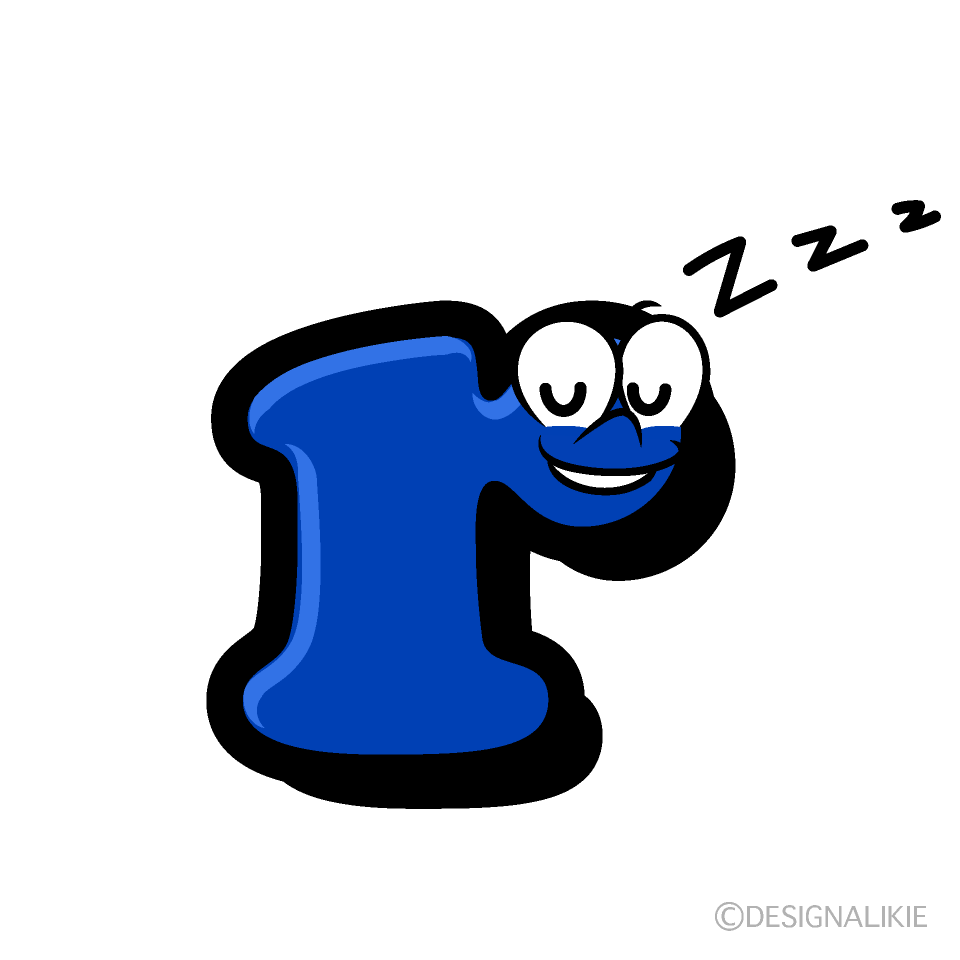 Sleeping r Cartoon Character Image