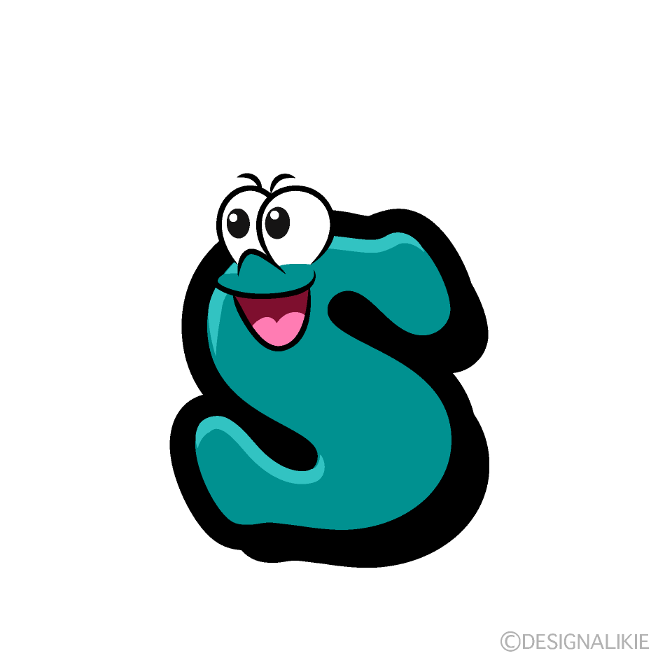 Lowercase s Cartoon Character Image