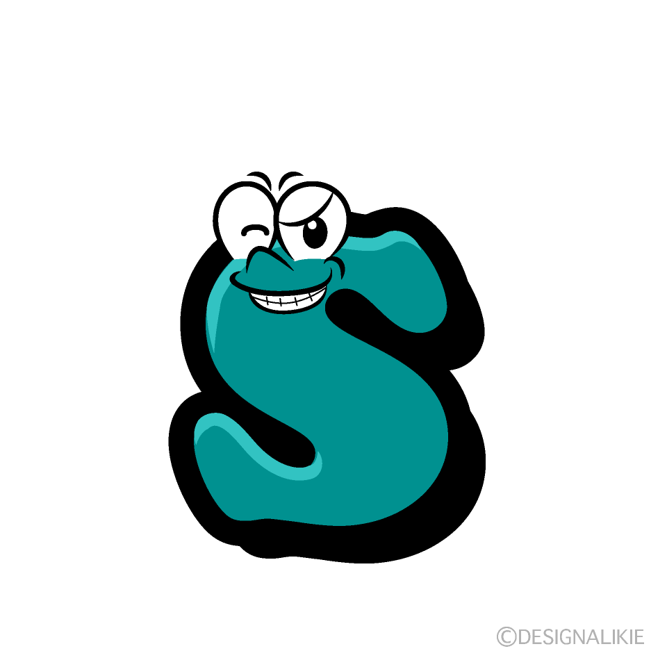 Grinning s Cartoon Character Image