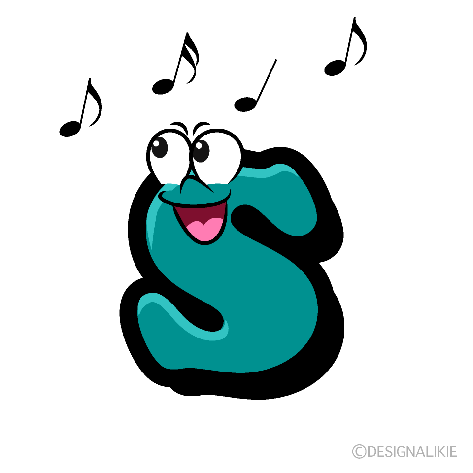 Singing s Cartoon Character Image