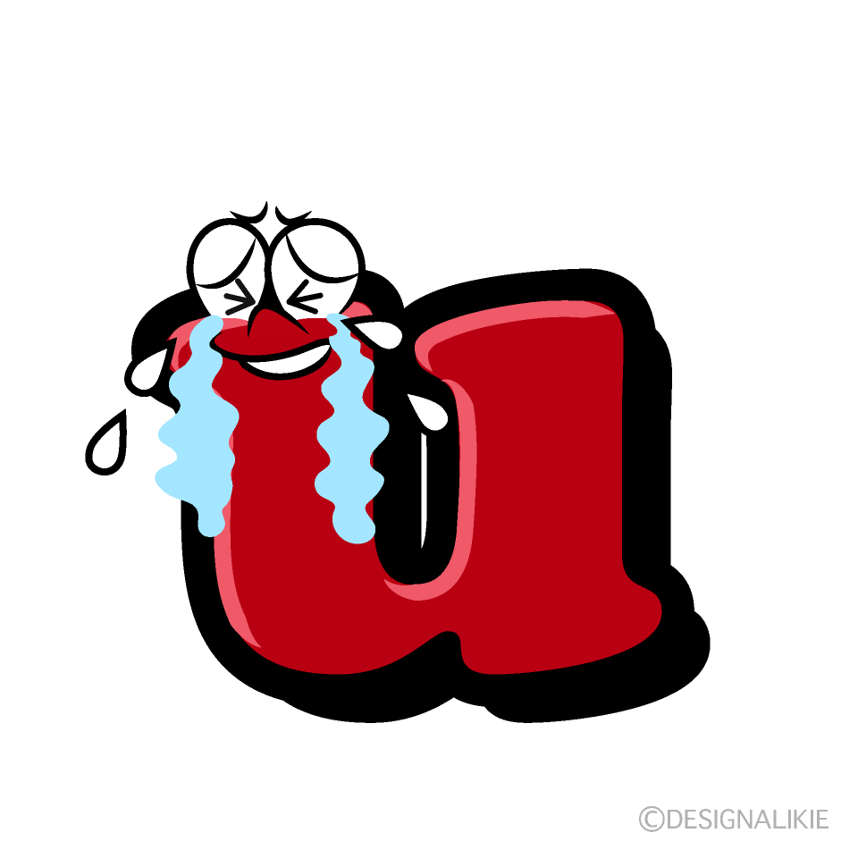 Crying u Cartoon Character Image