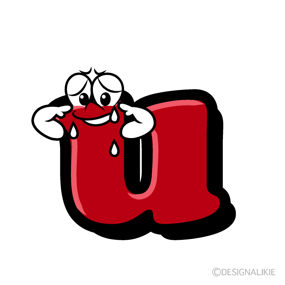 Sad u Cartoon Character Image