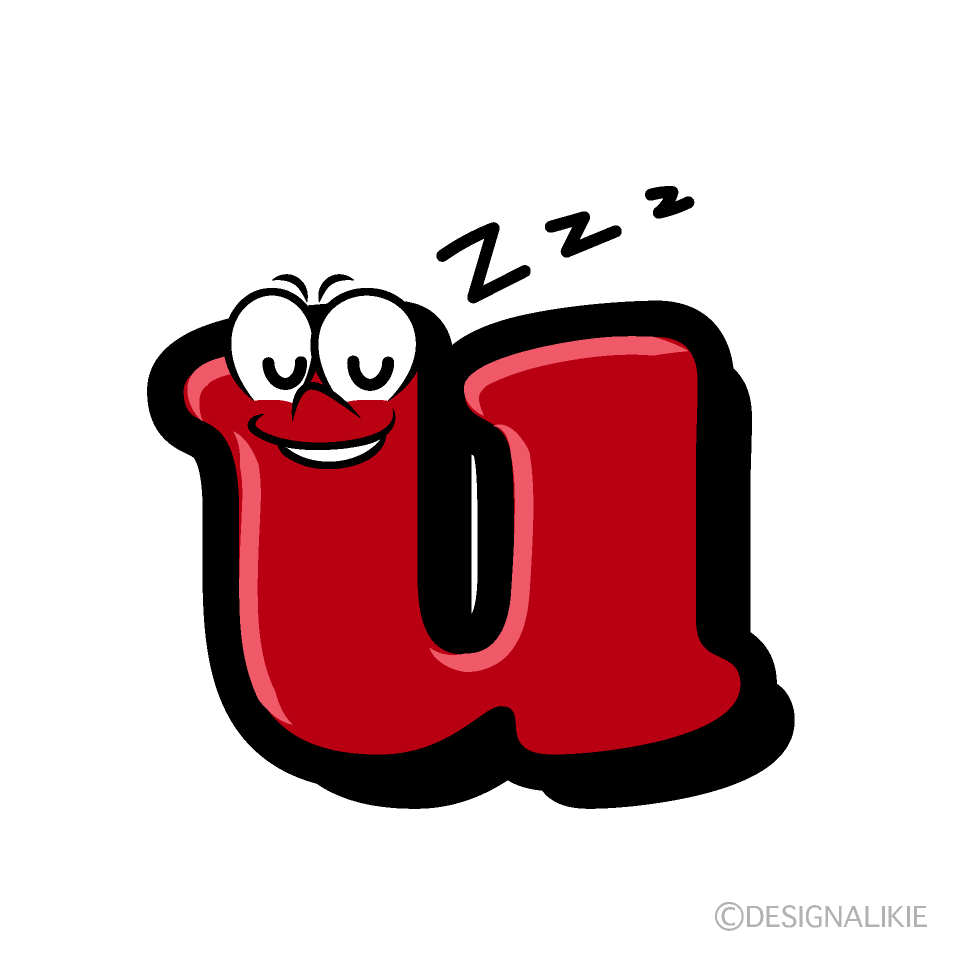 Sleeping u Cartoon Character Image