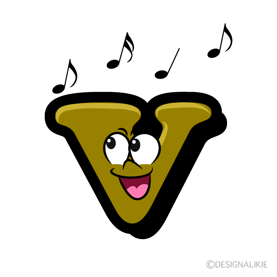 Singing v Cartoon Character Image