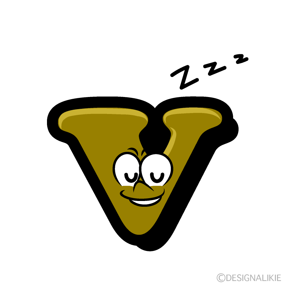 Sleeping v Cartoon Character Image