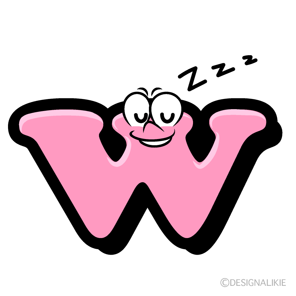 Sleeping w Cartoon Character Image