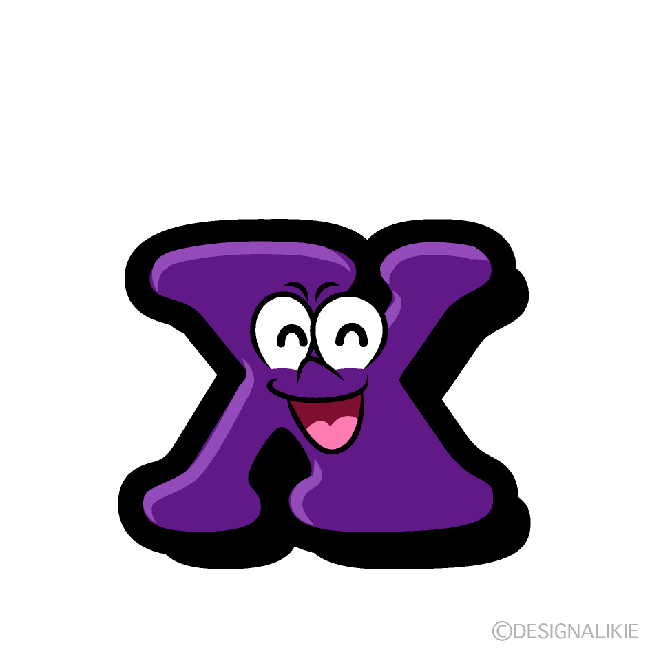 x minúscula Sonriente