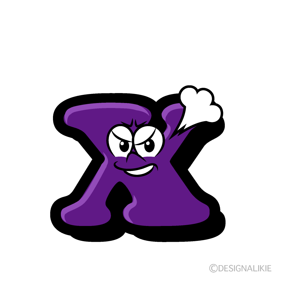 Angry x Cartoon Character Image