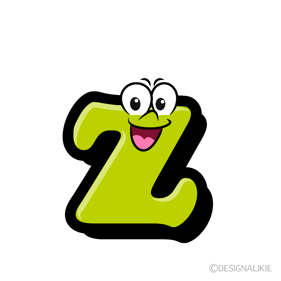 Lowercase z Cartoon Character Image