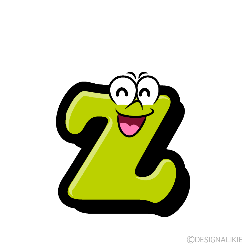 Smiling z Cartoon Character Image