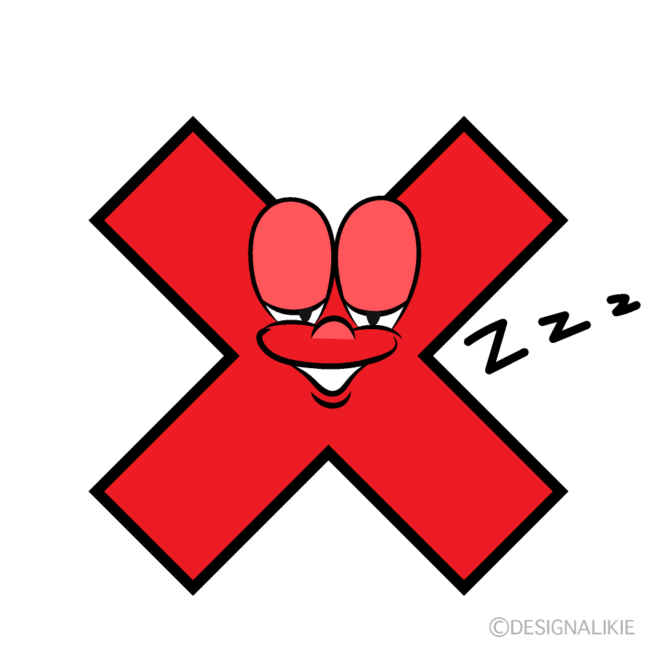 Sleeping False Cartoon Character Image