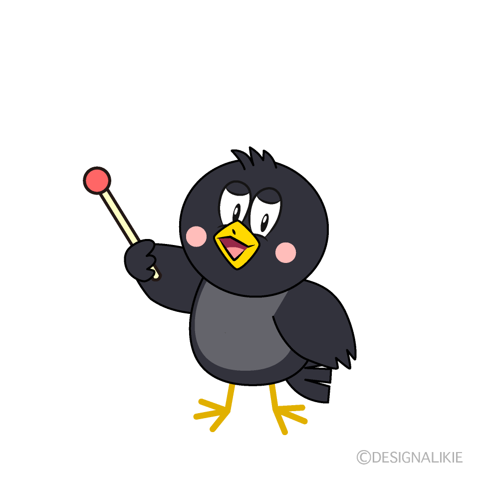 Speaking Crow Cartoon Character Image