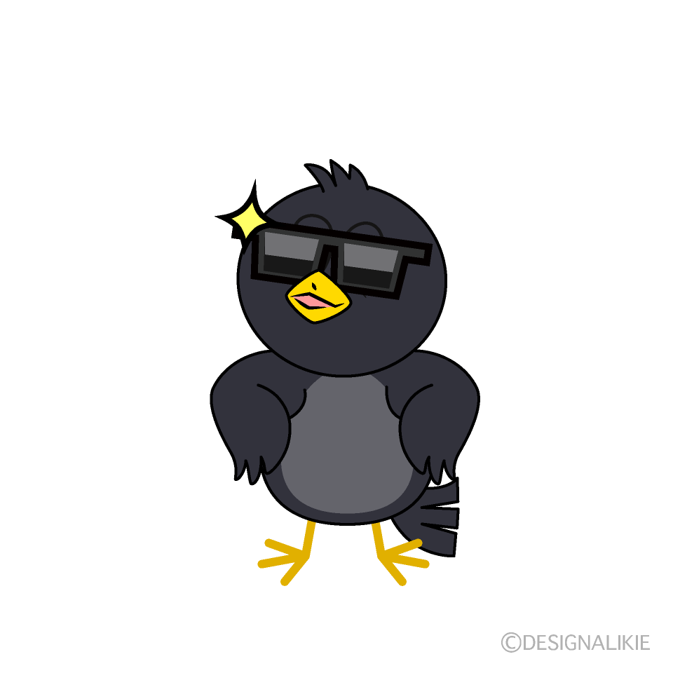 Cool Crow Cartoon Character Image