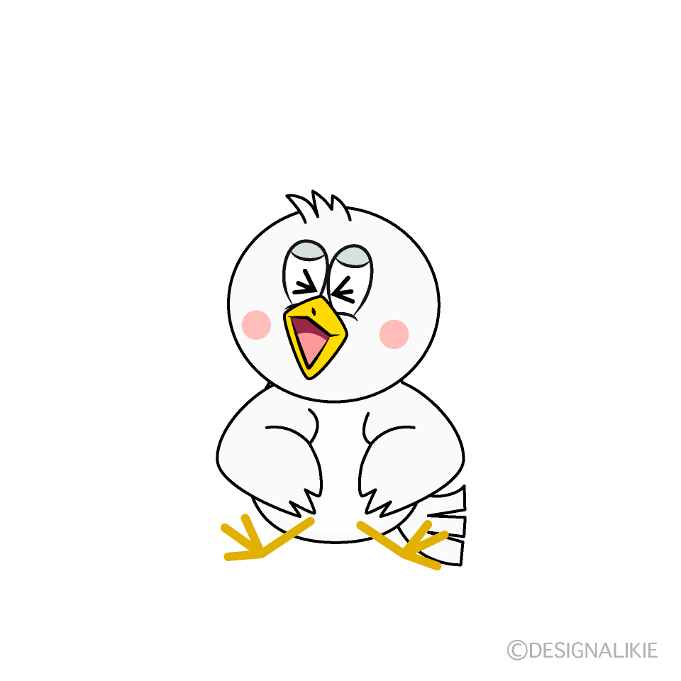 Laughing Dove Cartoon Character Image