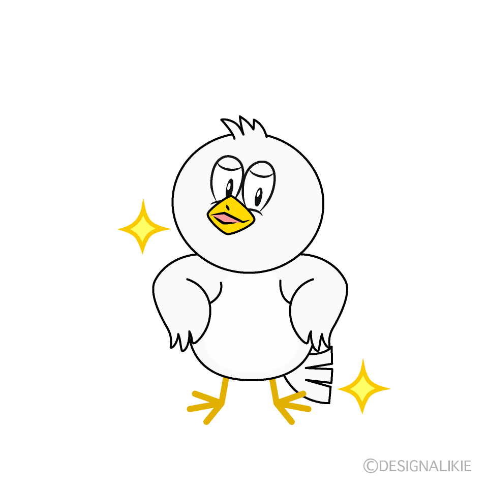 Glitter Dove Cartoon Character Image