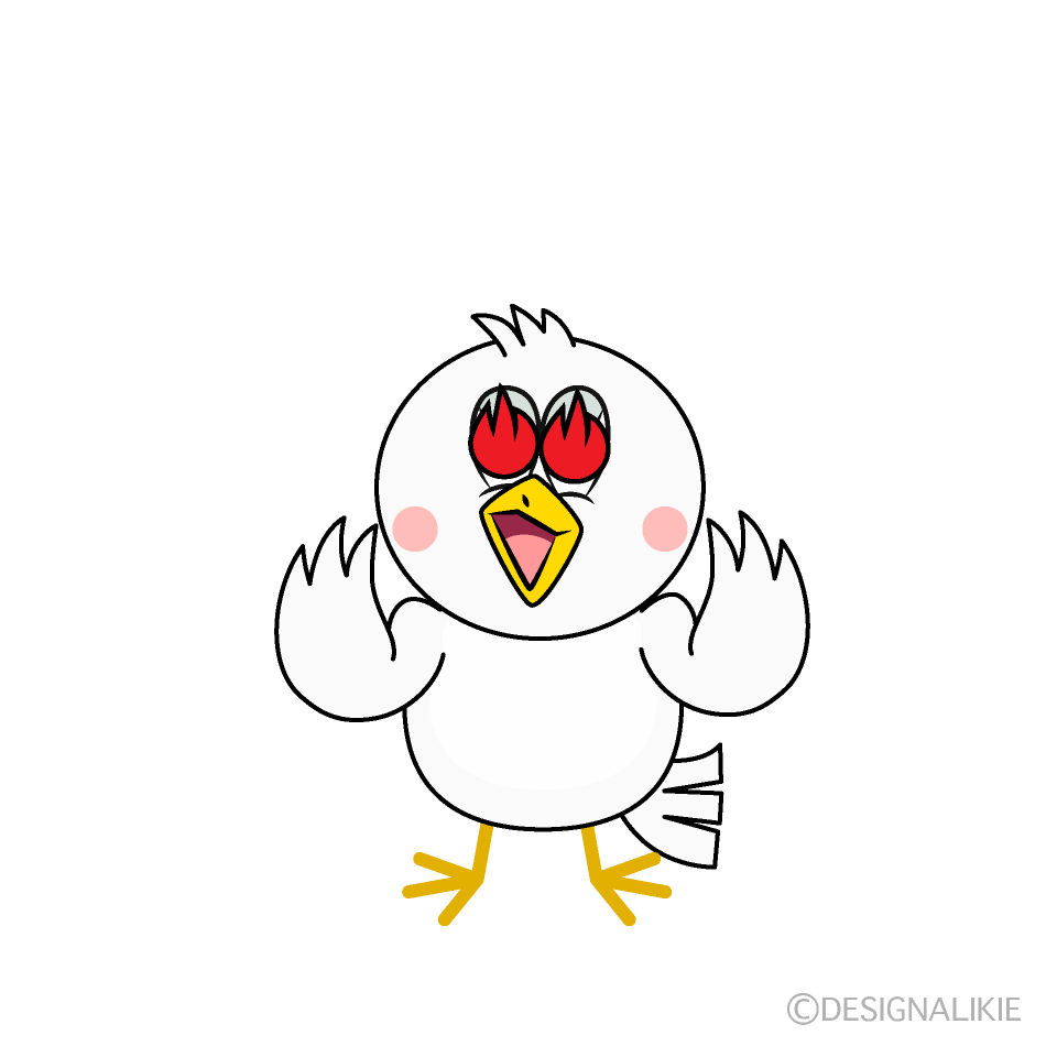 Enthusiasm Dove Cartoon Character Image