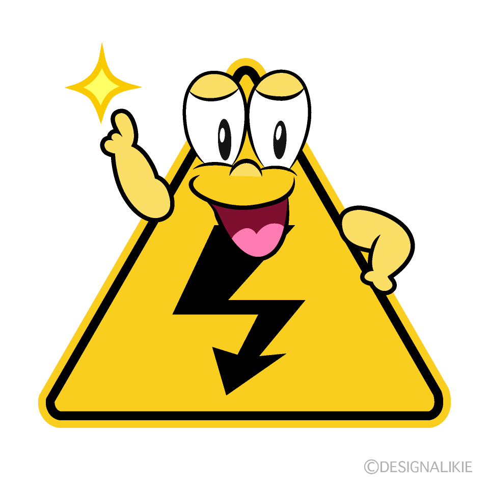 Posing High Voltage Cartoon Character Image