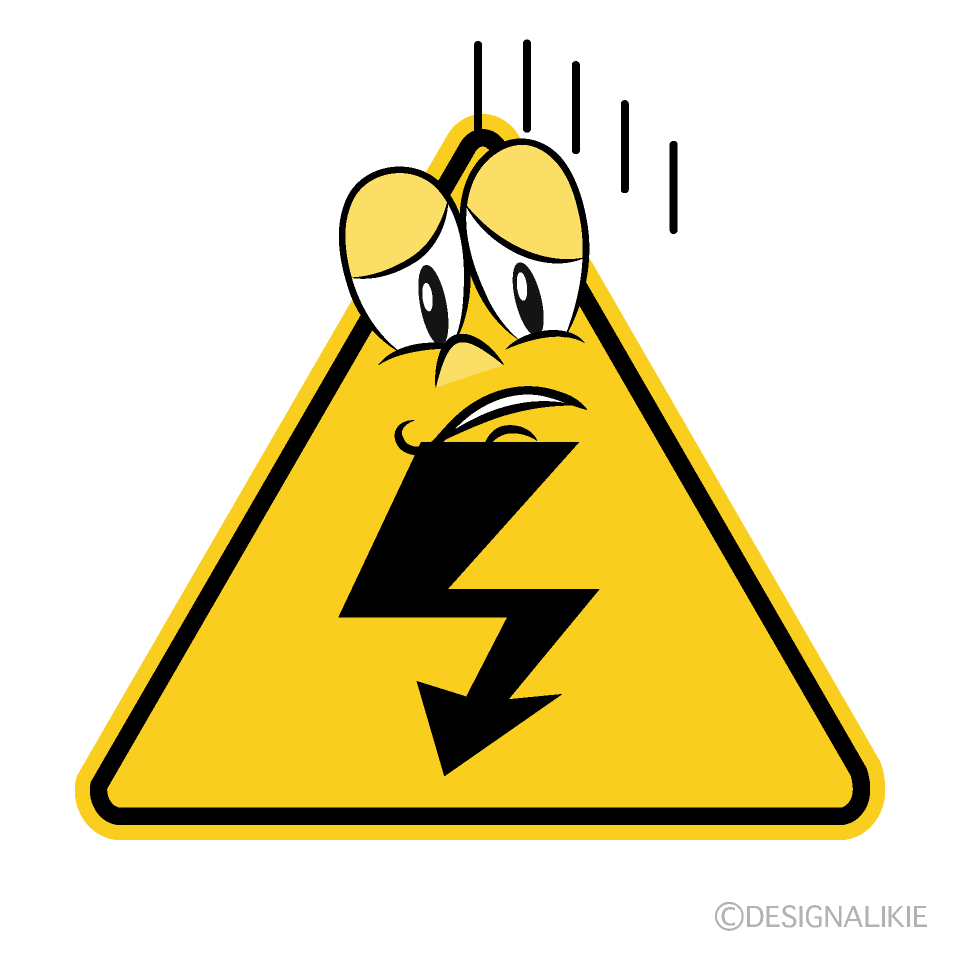 Depressed High Voltage Cartoon Character Image