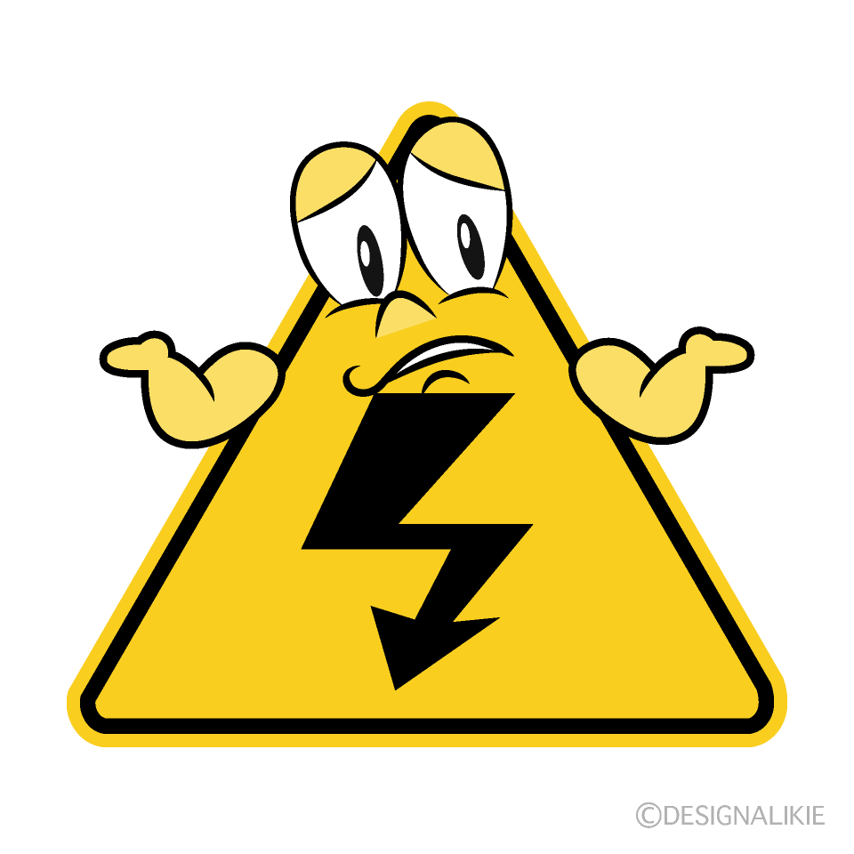 Troubled High Voltage Cartoon Character Image