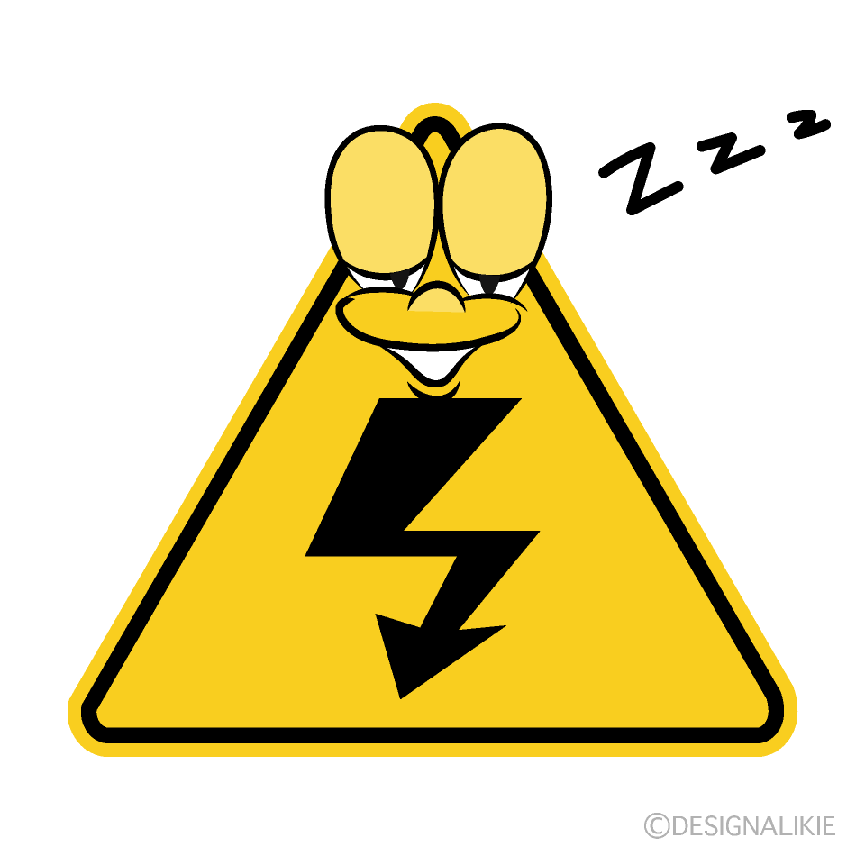 Sleeping High Voltage Cartoon Character Image