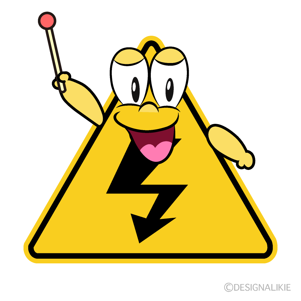 Speaking High Voltage Cartoon Character Image