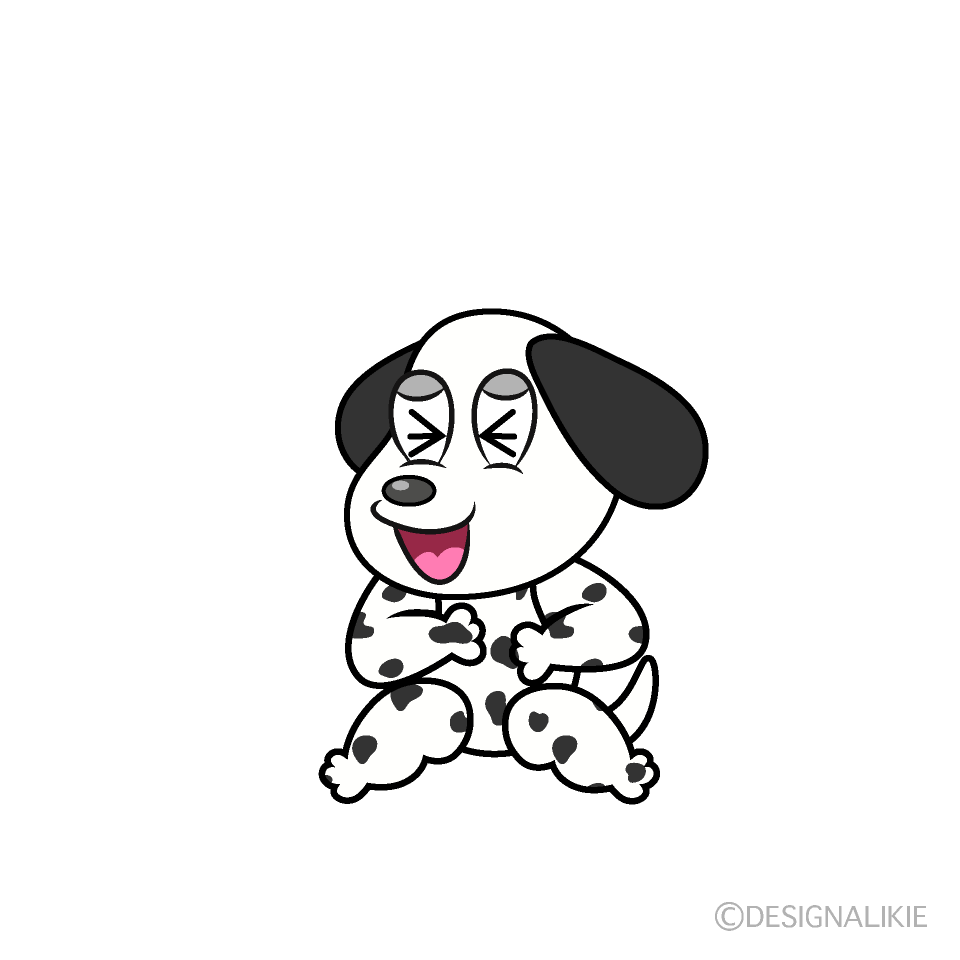 Laughing Dalmatian Cartoon Character Image