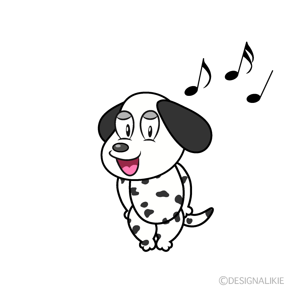 Singing Dalmatian Cartoon Character Image