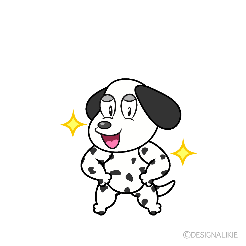 Glitter Dalmatian Cartoon Character Image