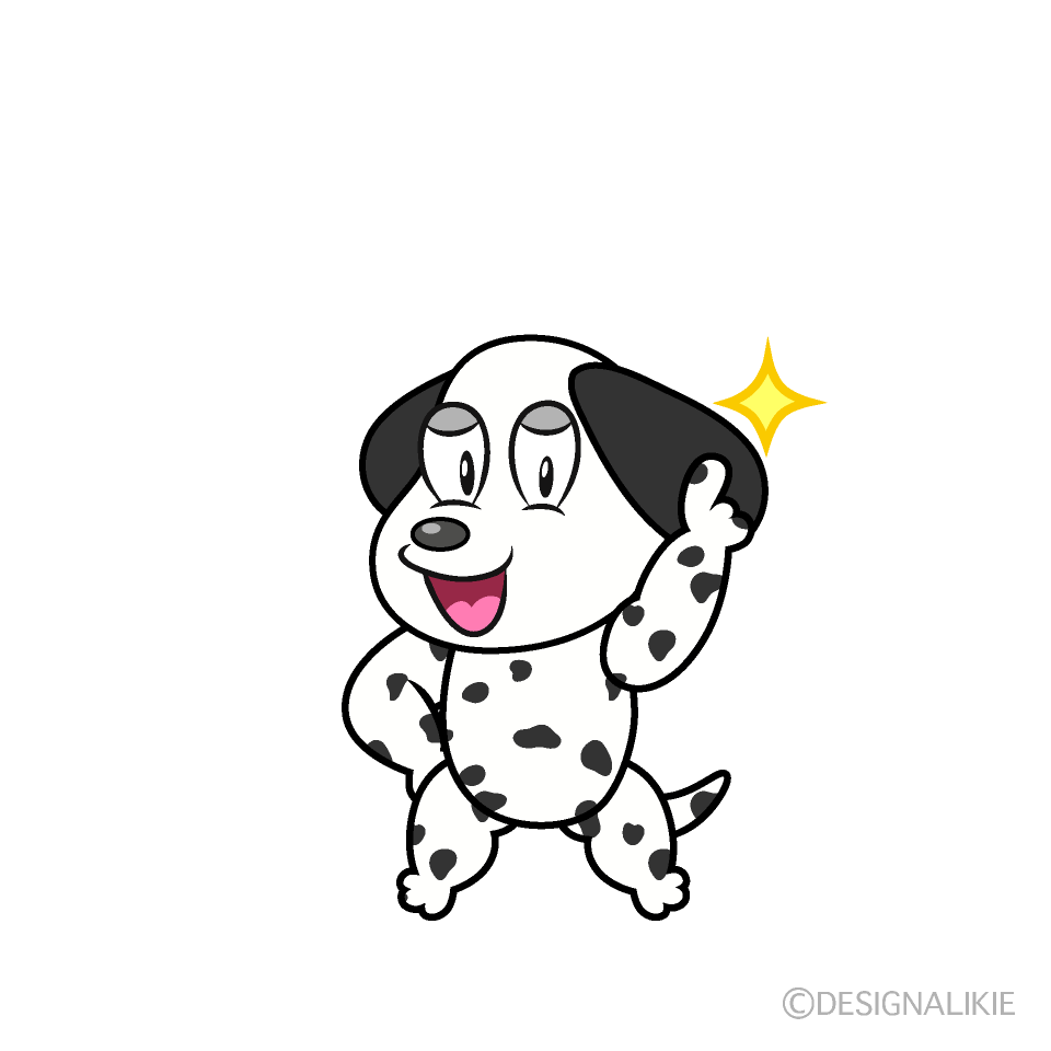 Posing Dalmatian Cartoon Character Image