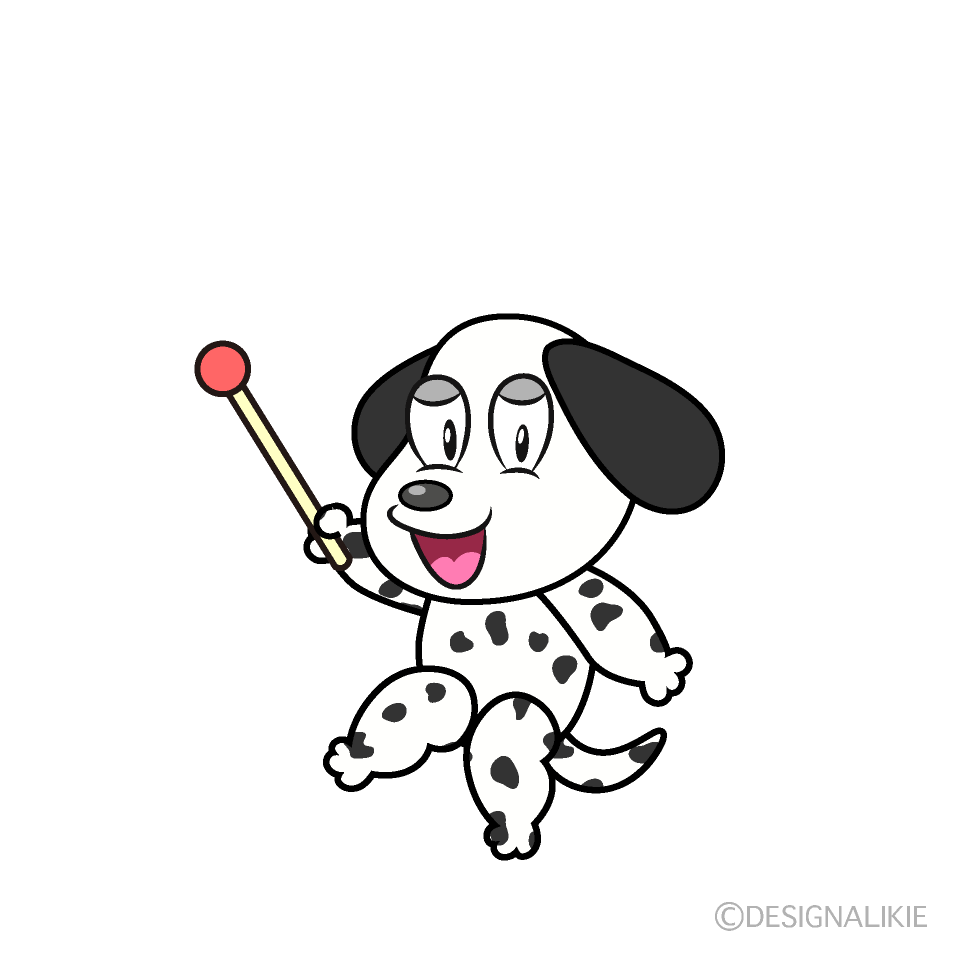 Speaking Dalmatian Cartoon Character Image