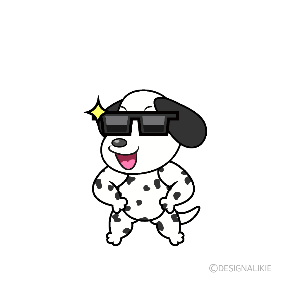 Cool Dalmatian Cartoon Character Image