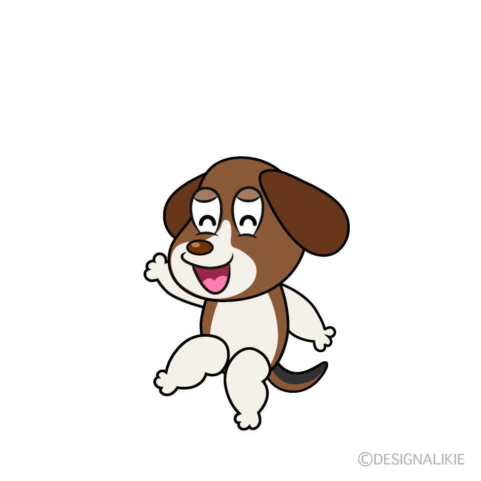 Smiling Beagle Cartoon Character Image