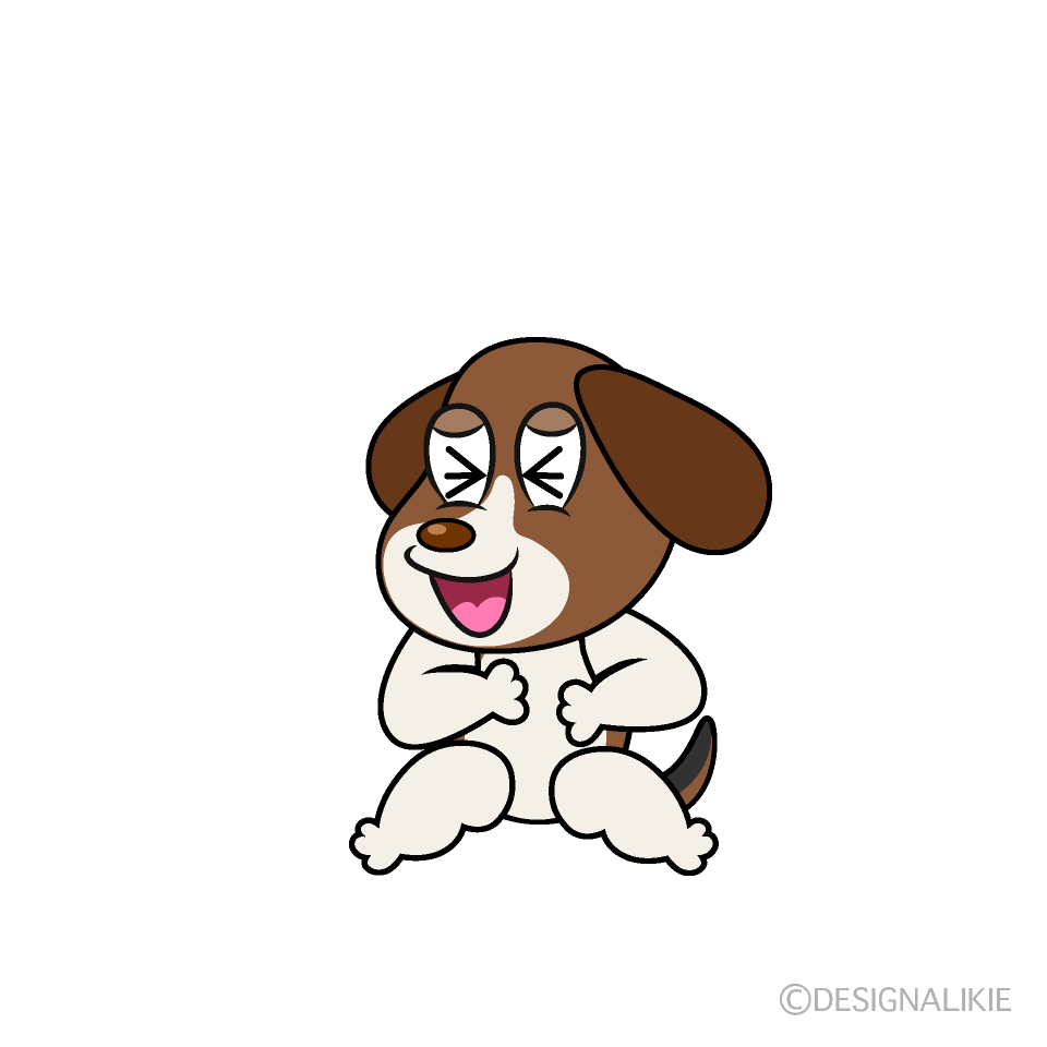 Laughing Beagle Cartoon Character Image