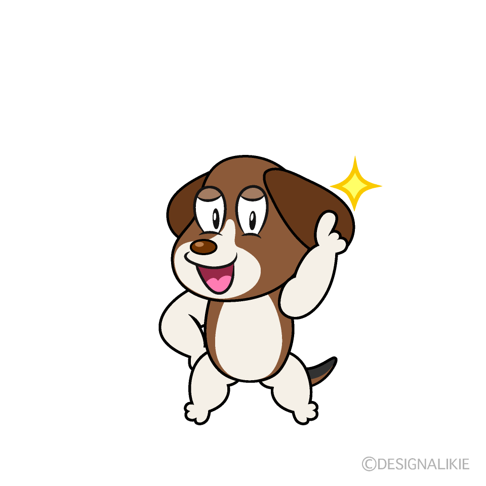 Posing Beagle Cartoon Character Image