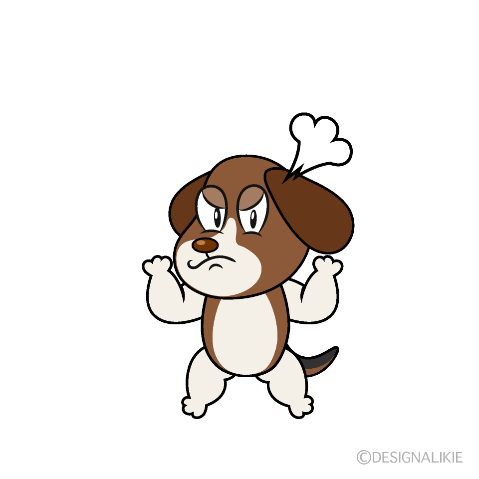 Angry Beagle Cartoon Character Image