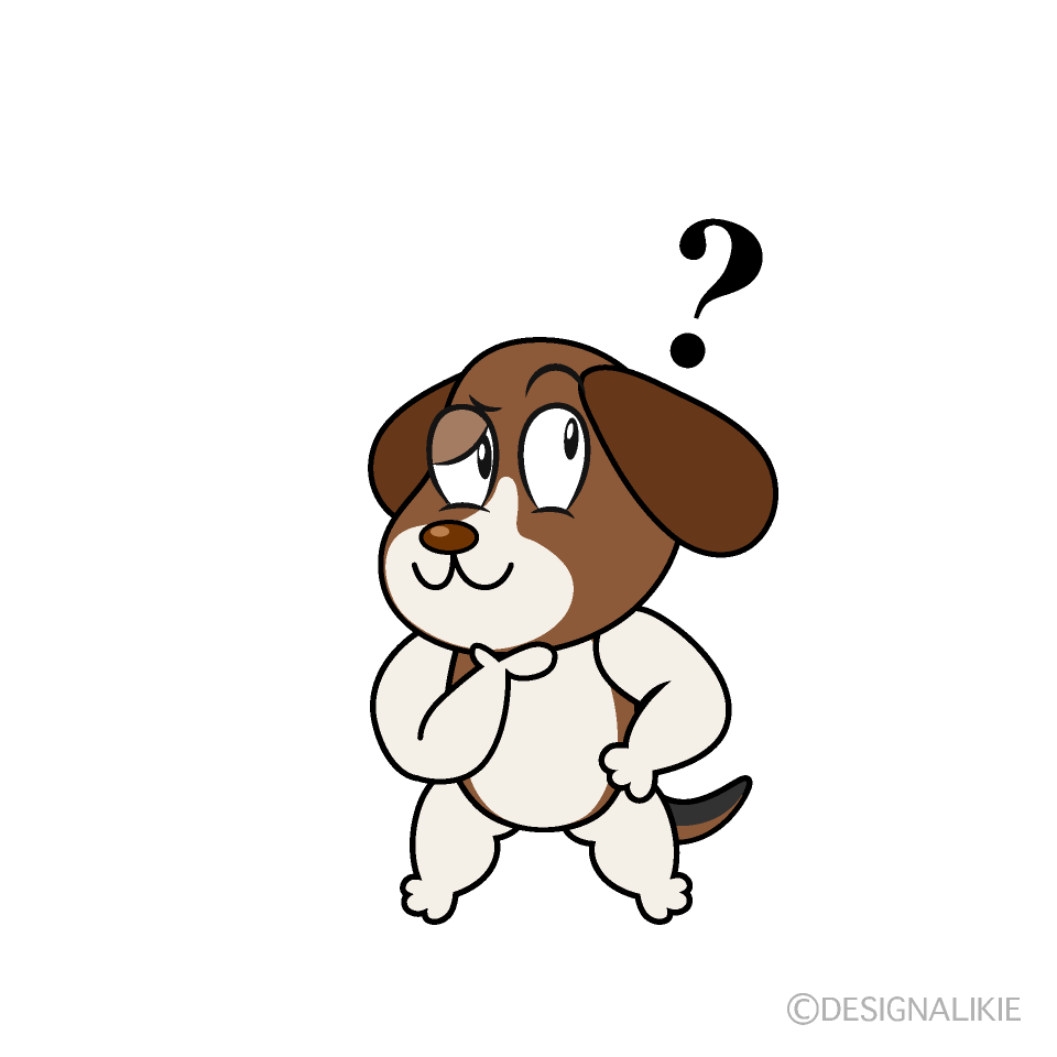 Thinking Beagle Cartoon Character Image