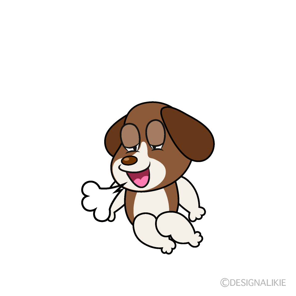 Relaxing Beagle Cartoon Character Image