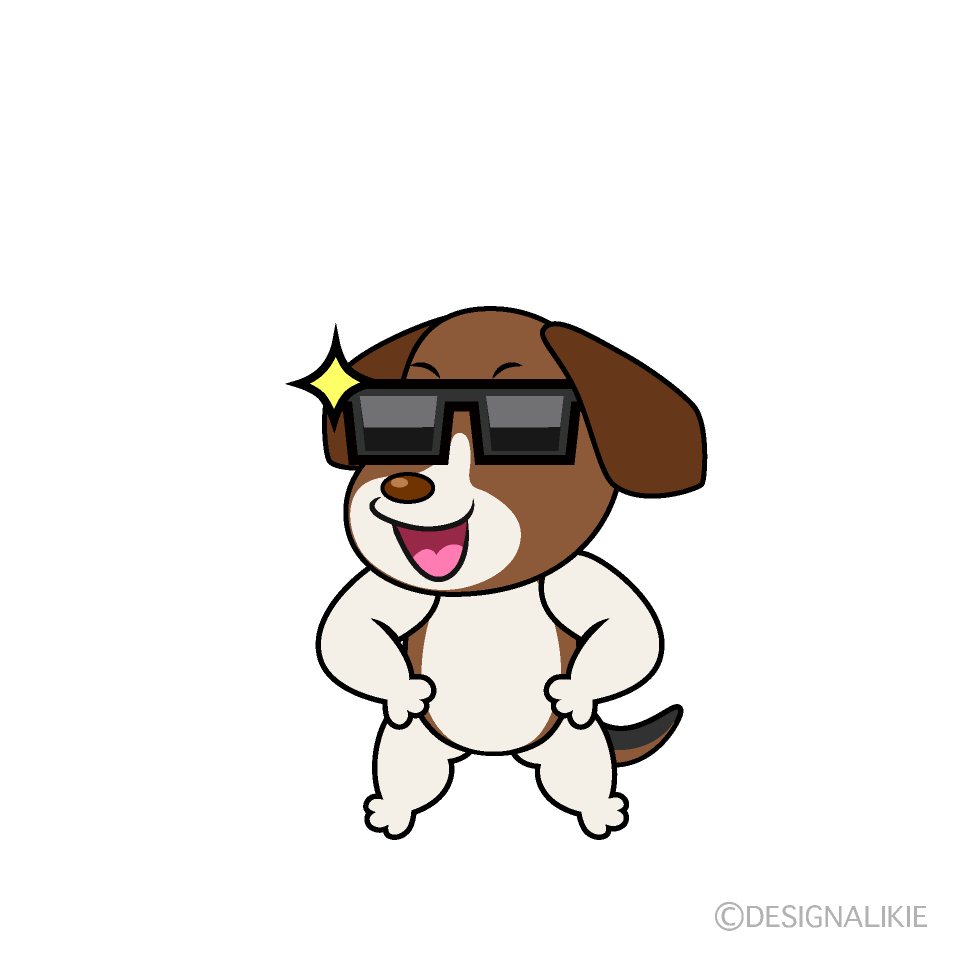 Cool Beagle Cartoon Character Image