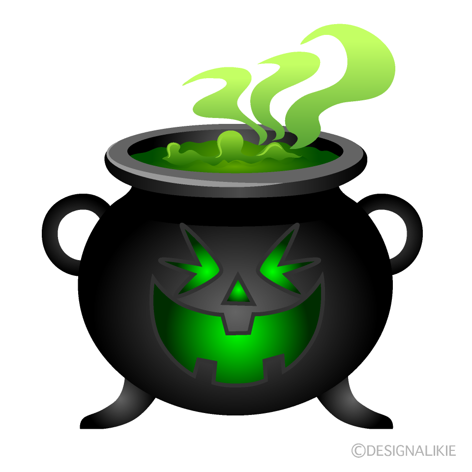 Laughing Cauldron Cartoon Character Image